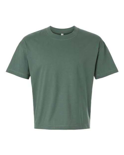 LAT Unisex Boxy Jersey Tee in Basil