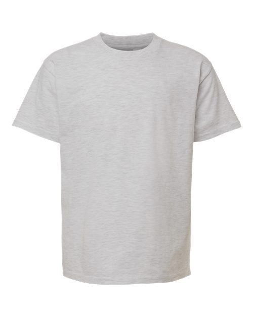 American Apparel Youth Fine Jersey Tee in Ash Grey, front view