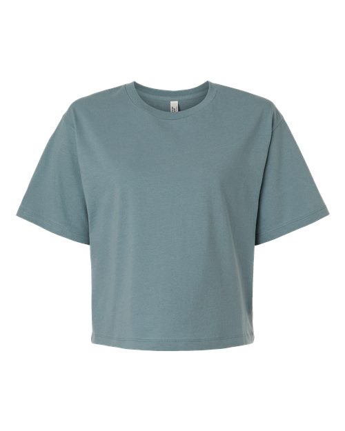 American Apparel Boxy Tee in Arctic, front view
