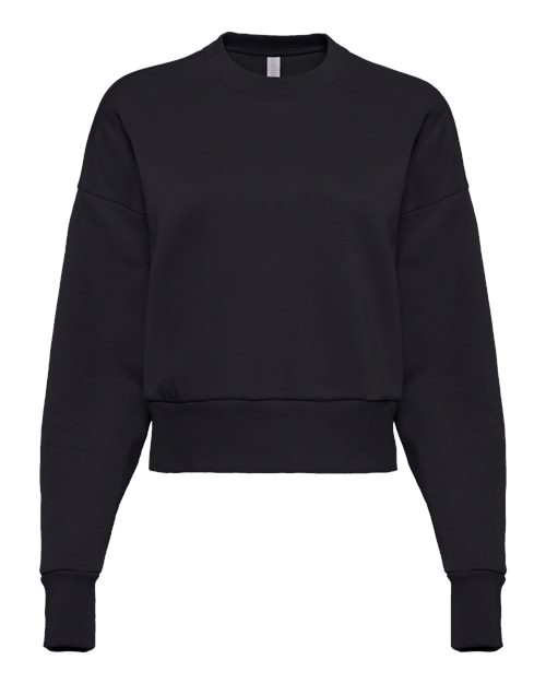 Next Level Women's Heavyweight Crewneck Sweatshirt in Black