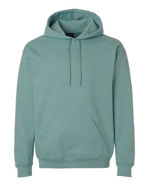 Gildan Unisex Softstyle® Midweight Hooded Sweatshirt in Aquatic, front view