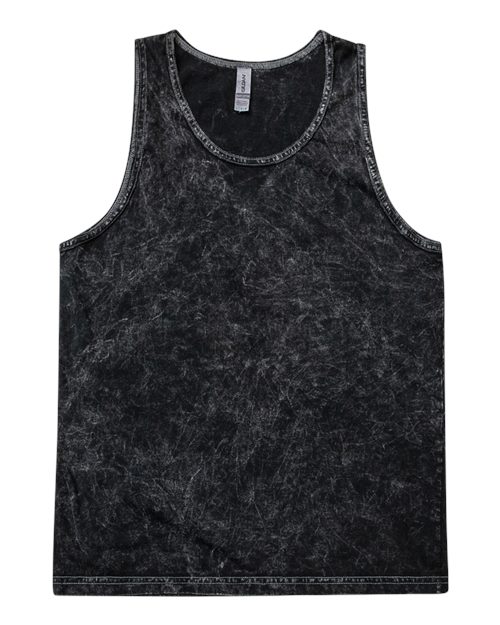 Colortone Unisex Mineral Wash Tank Top in Mineral Black
