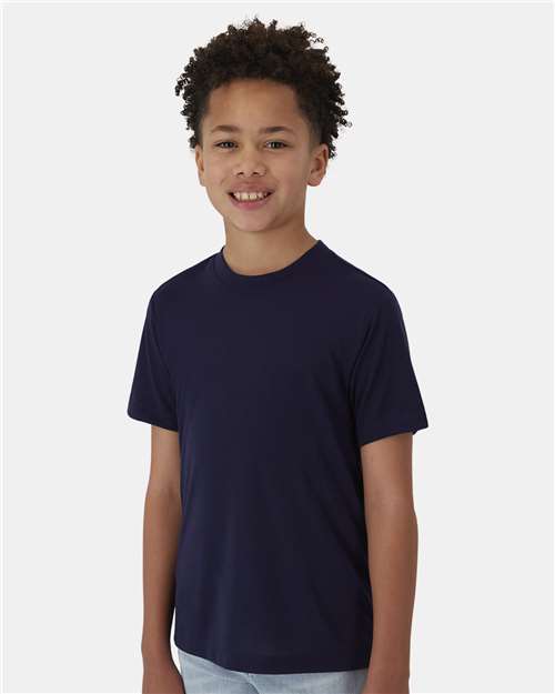 Hanes Youth Cool DRI® Cotton Touch T-Shirt in Athletic Navy