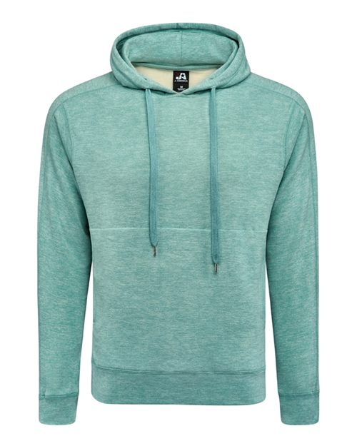 J. America Unisex Electric Fleece Hooded Sweatshirt in Electric Jade