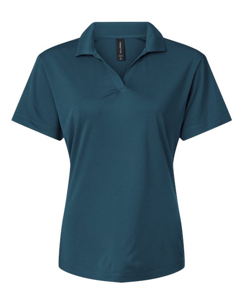 AllPro Women’s Pro-Lock Performance Polo in Atlantic Blue, front view
