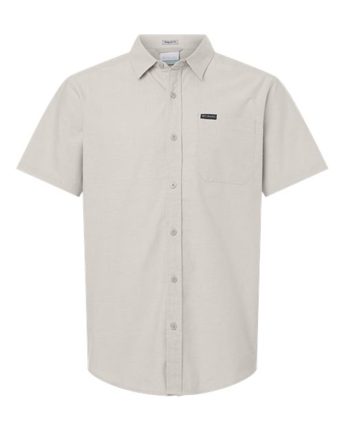Columbia Men's Rapid Rivers™ Novelty Short Sleeve Shirt in Dark Stone, front view