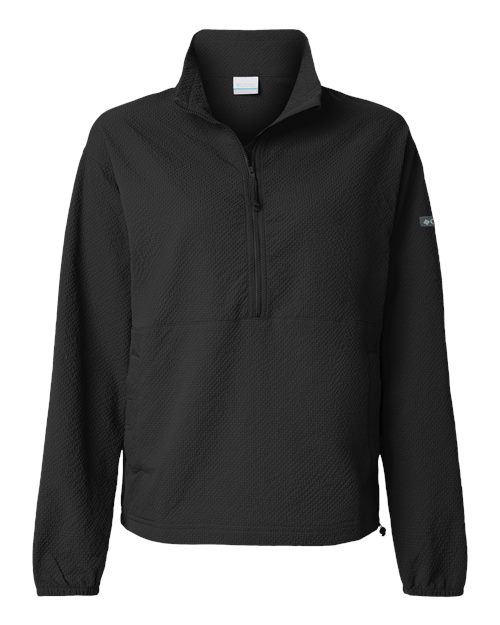 Columbia Women's Sucker for Summer™ Half-Zip Pullover in Black, front view