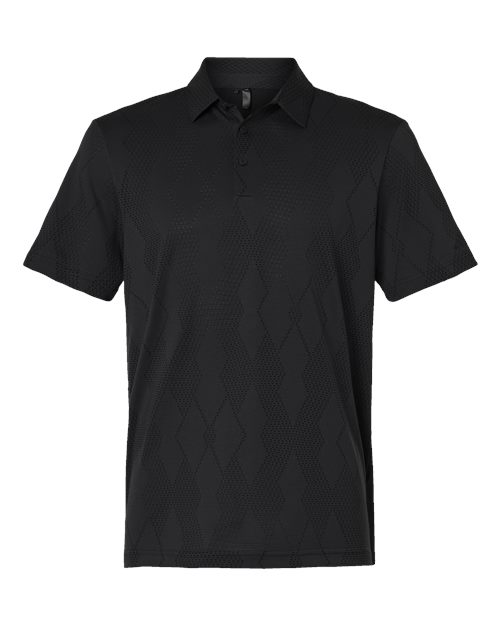 Adidas Men's Ultimate365 Textured Polo in Carbon Black