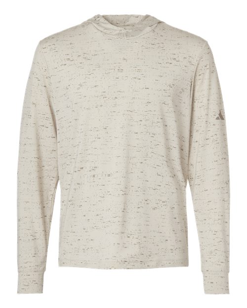 Adidas Men's Performance Hooded Long Sleeve T-Shirt in Alumina, front view