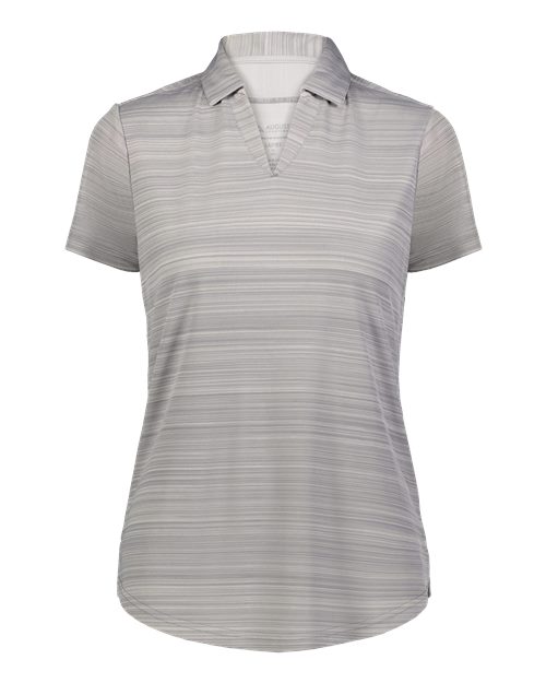 Augusta Sportswear Women's Pursuit Polo in Athletic Grey, front view