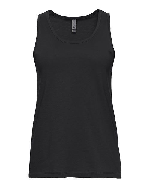 Next Level Women's Cotton Tank Top in Black