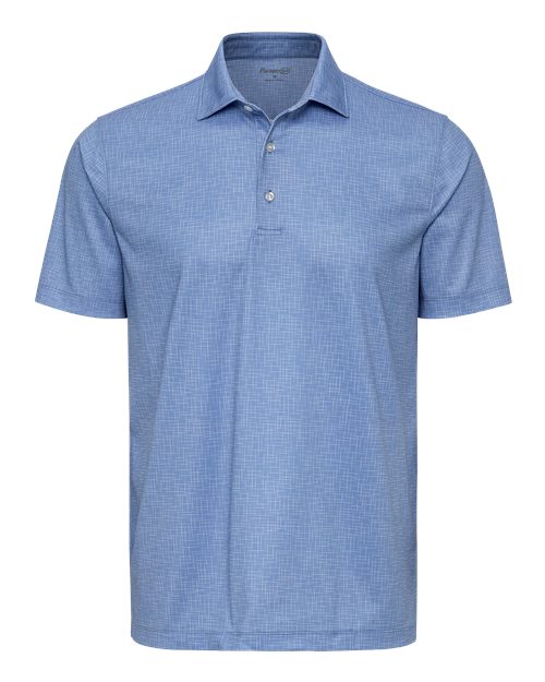 Paragon Men's Brunswick Performance Polo in Blue Sky, front view