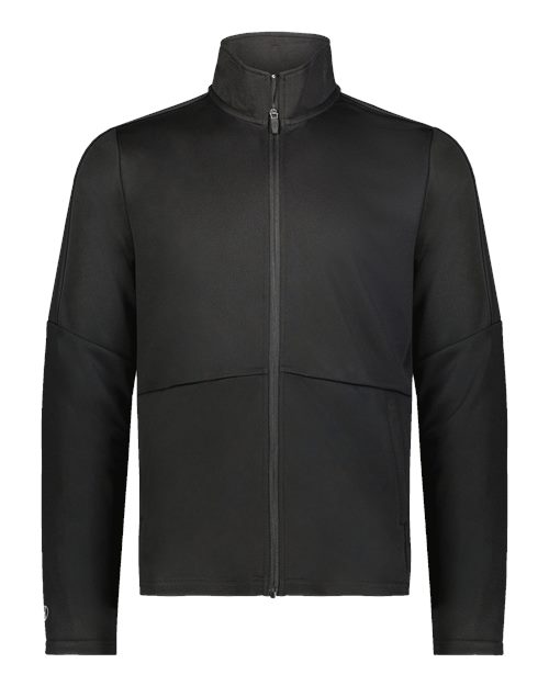 Holloway Men's Crosstown Full-Zip Jacket in Black, front view