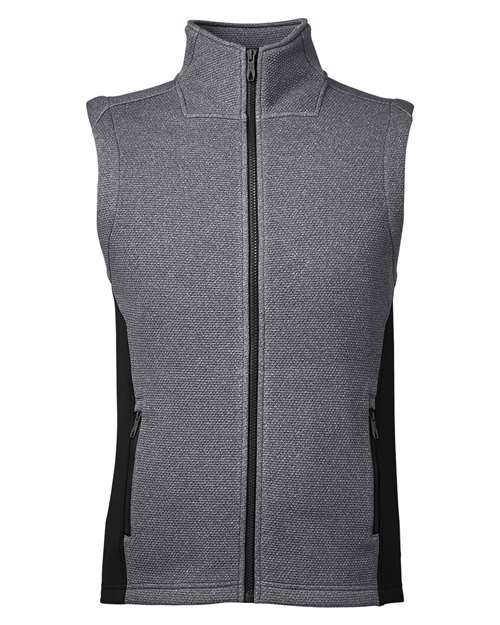 Spyder Men's Pursuit Vest in Black Heather/Black, front view