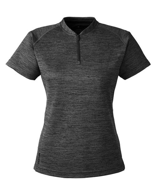 Spyder Women's Mission Blade Collar Polo in Black Jasper