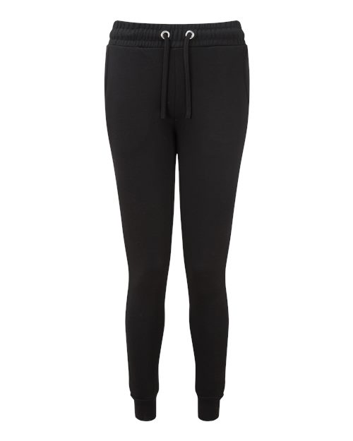 TriDri Women's Fitted Maria Joggers in Black, front view