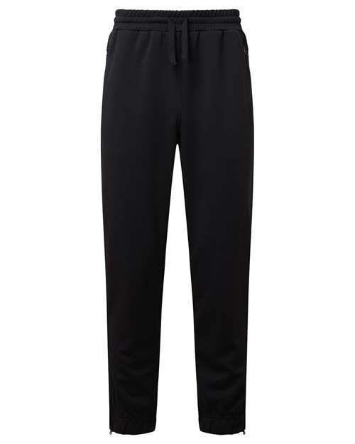 TriDri Unisex Spun Dyed Joggers in Black, front view