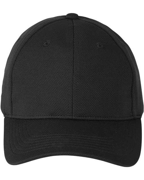 Adams Headwear Adams Endurance Recycled Mesh Cap in Black, front view