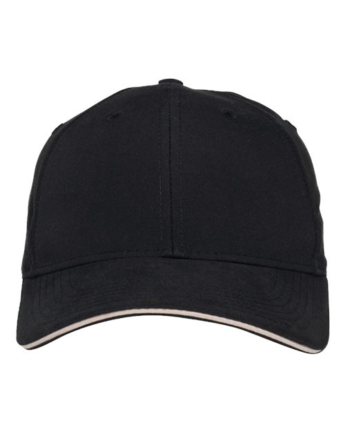 Adams Headwear Performer Cap in Black/Khaki, front view