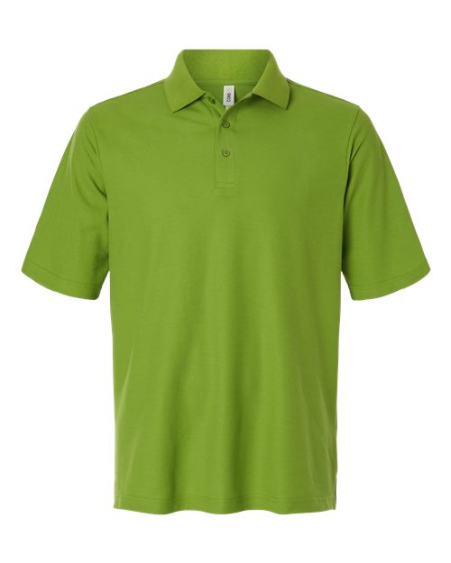 CORE365 Men's Resolve CVC Performance Pique Polo in Acid Green