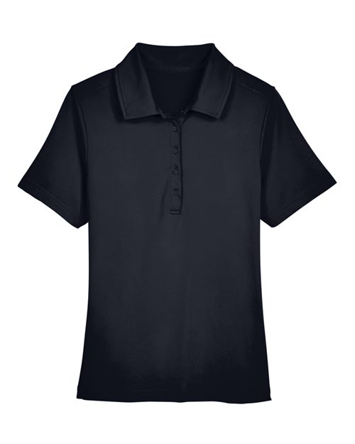 Devon & Jones Women's CrownLux Performance® Range Flex Polo in Black, front view