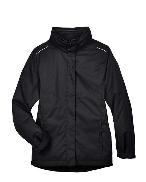 CORE365 Women's 3-in-1 Jacket with Fleece Liner in Black