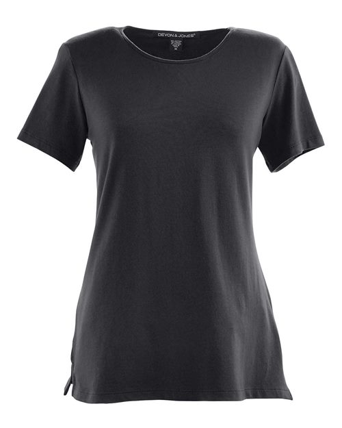 Devon & Jones Women's Perfect Fit™ Shell T-Shirt in Black