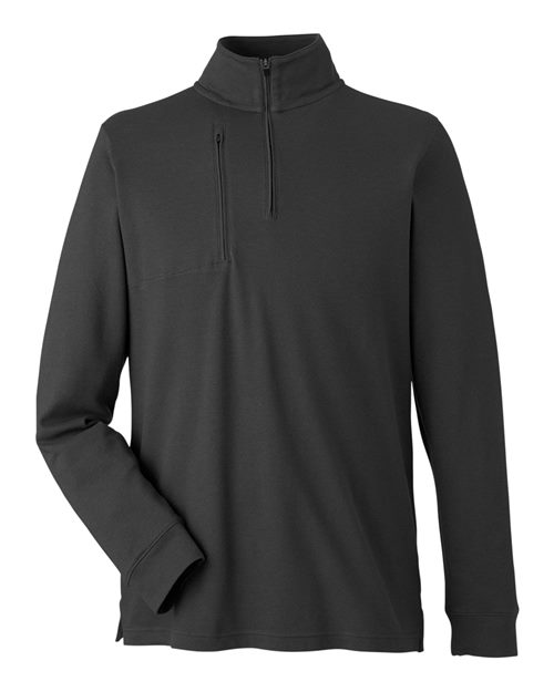 Devon & Jones Men's New Classics® Performance Quarter-Zip Pullover in Black