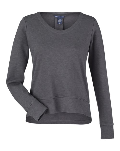 Devon & Jones Women's New Classics® Charleston Pullover in Black Melange