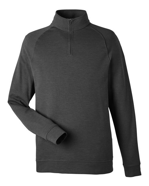 Devon & Jones Men's New Classics® Charleston Quarter-Zip Pullover in Black Melange