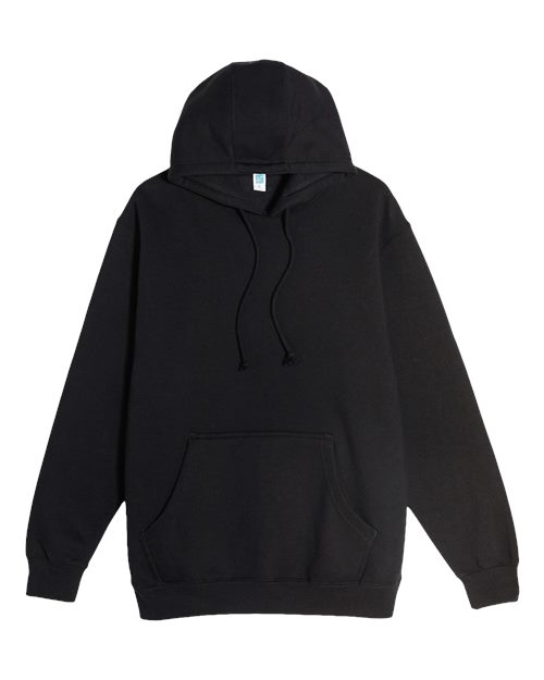 Lane Seven Unisex Heavyweight Hoodie Sweatshirt in Black