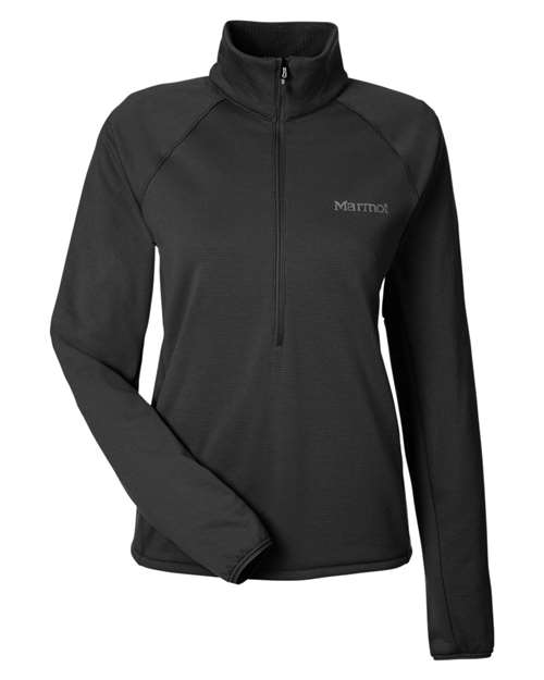Marmot Women's Leconte Half-Zip Pullover in Black