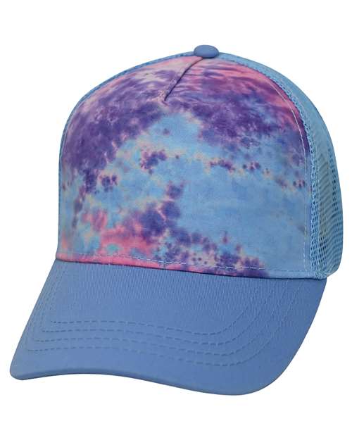 Colortone Trucker Cap in Cotton Candy, front view