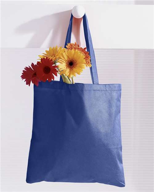 BAGedge Canvas Tote Branded in Royal, front view