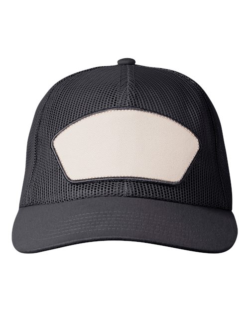 Big Accessories Homestead Mesh Trucker Cap in Black/Black, front view