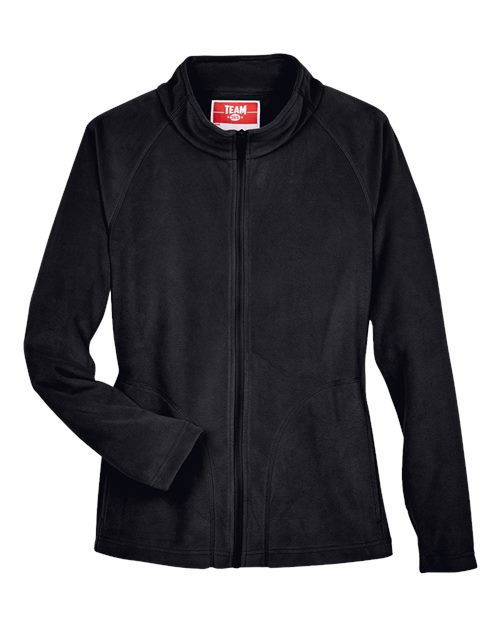 Team 365 Women's Campus Microfleece Jacket in Black