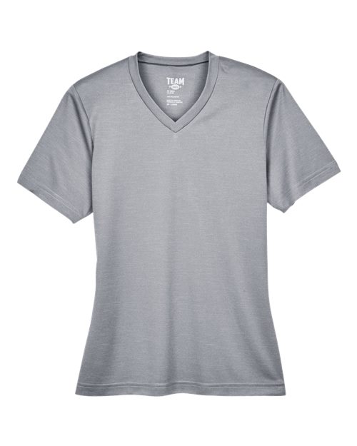 Team 365 Women's Sonic Heather Performance T-Shirt in Athletic Heather