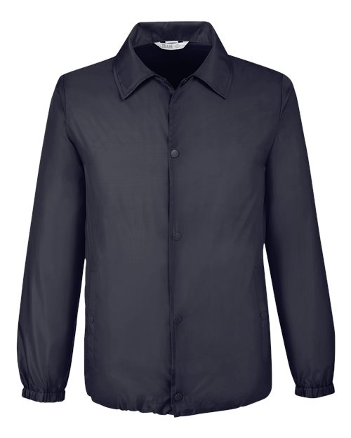 Team 365 Unisex Zone Protect Coaches Jacket in Black