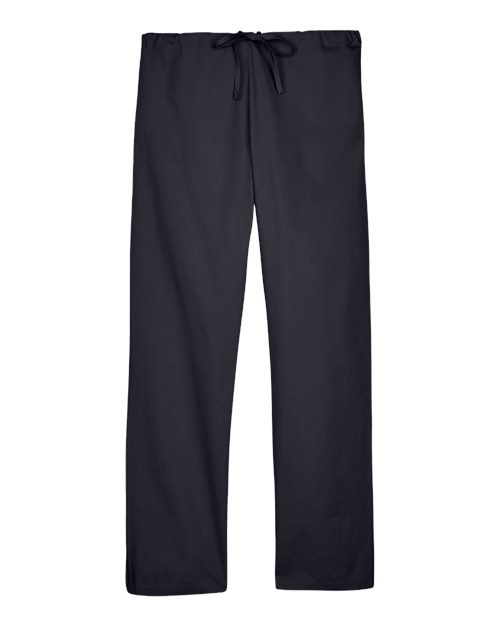 Harriton Unisex Restore Scrub Pants in Black, front view
