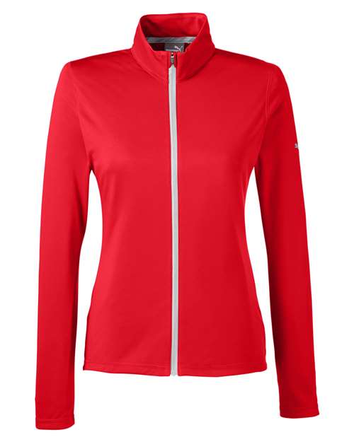 Puma Golf Women's Icon Full-Zip Jacket in High Risk Red
