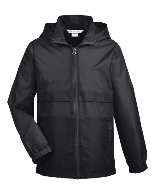 Team 365 Youth Zone Protect Lightweight Jacket in Black