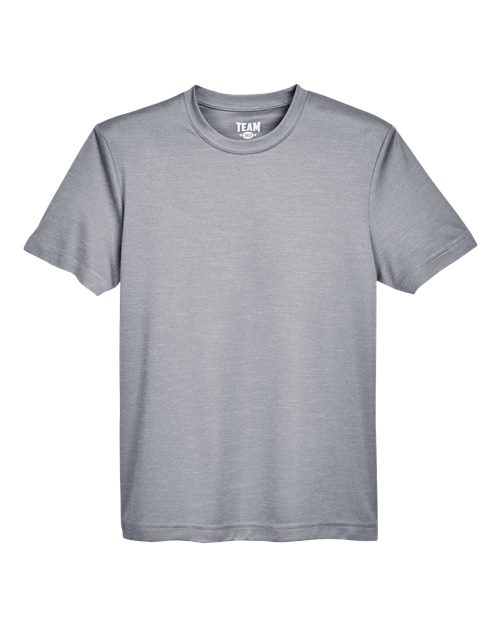 Team 365 Youth Sonic Heather Performance T-Shirt in Athletic Heather