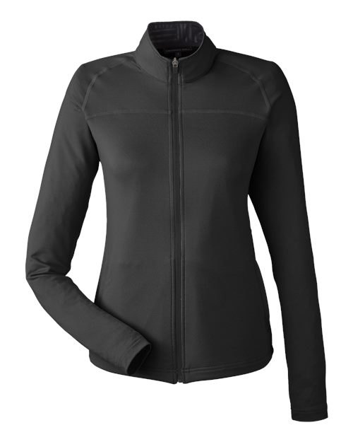 Swannies Women's Cora Full-Zip Jacket in Black, front view