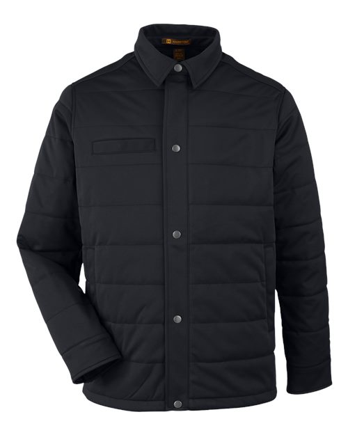 Harriton Unisex Guardian Soft Shell Chore Coat in Black