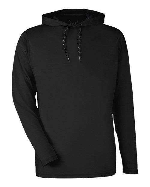 Puma Golf Hooded Sweatshirt in Puma Black, front view