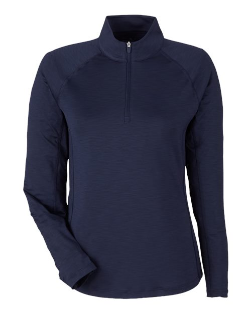 Puma Golf Women's You-V Quarter-Zip Pullover in Deep Navy