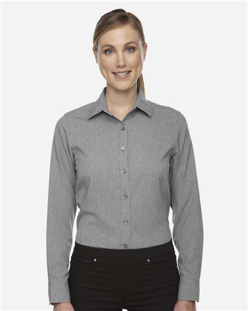 North End Women's Melange Performance Shirt in Light Heather