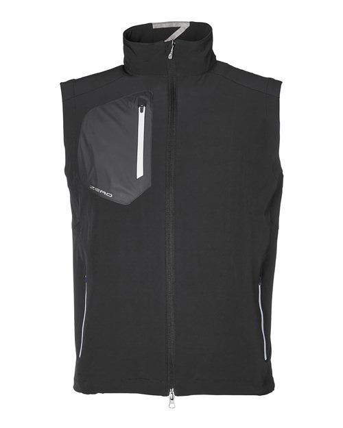 Zero Restriction Men's Full-Zip Vest in Black