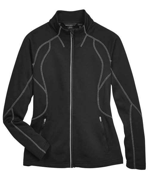 North End Women's Gravity Performance Fleece Jacket in Black