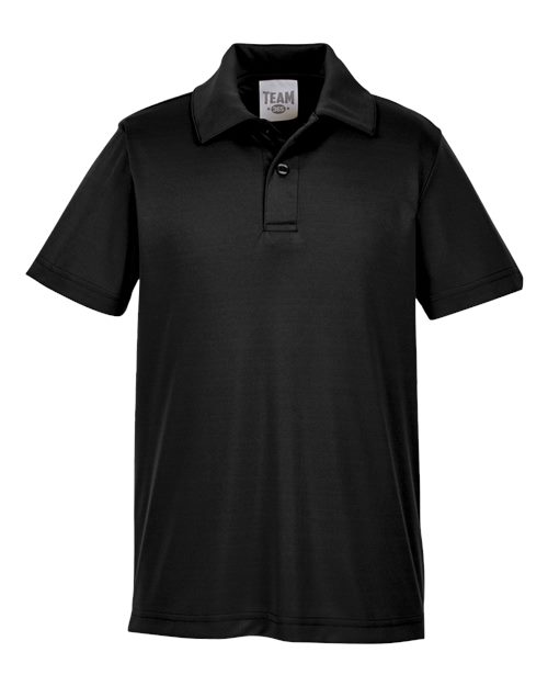 Team 365 Youth Zone Performance Polo in Black